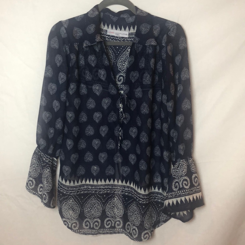 love lucy love Long sleeve with flared wrists